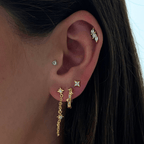 Evry Jewels Shooting Star Earrings