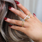 Evry Jewels Snowball Ring