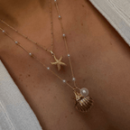 Evry Jewels Starfish Necklace