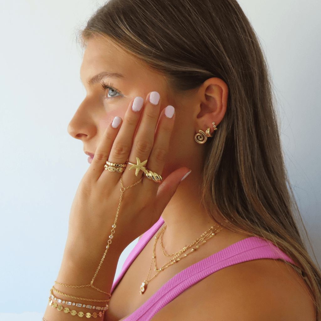 Evry Jewels Starfish Ring