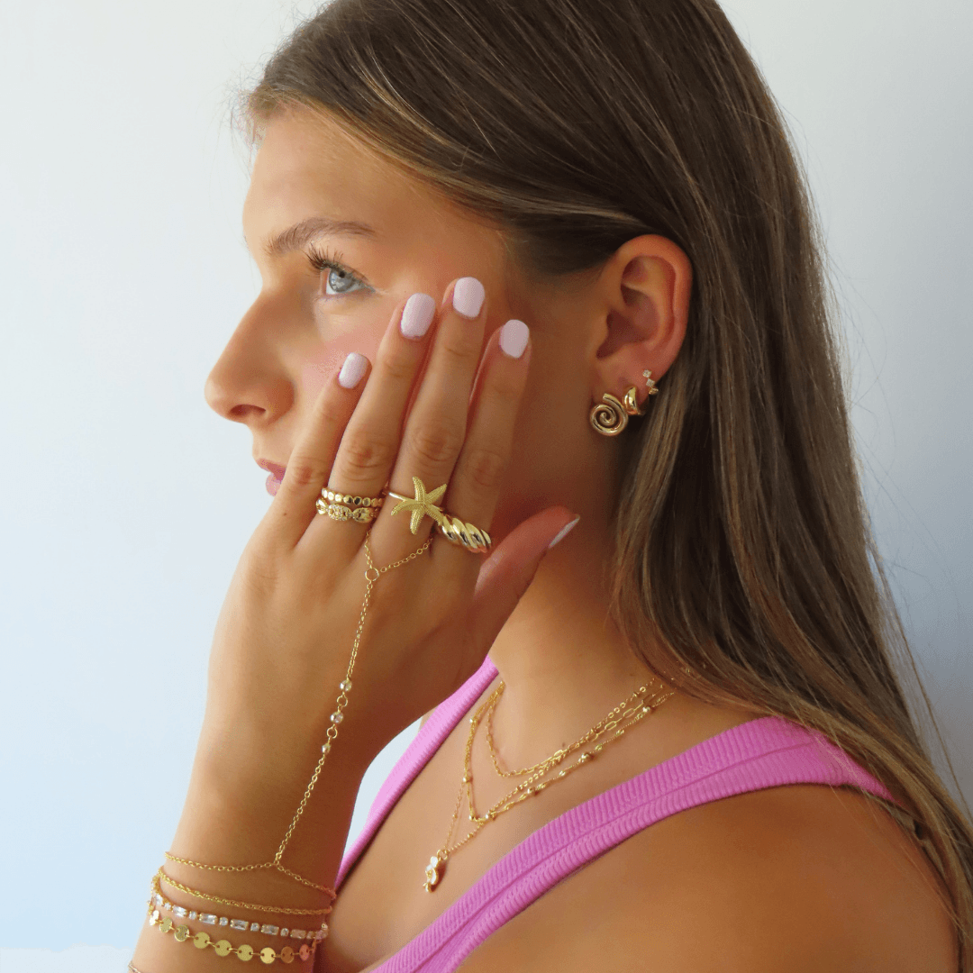 Evry Jewels Starfish Ring
