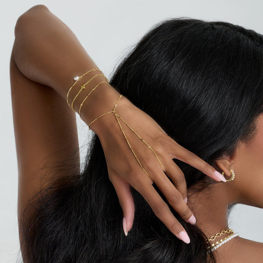 Evry Jewels Rhodes Hand Chain