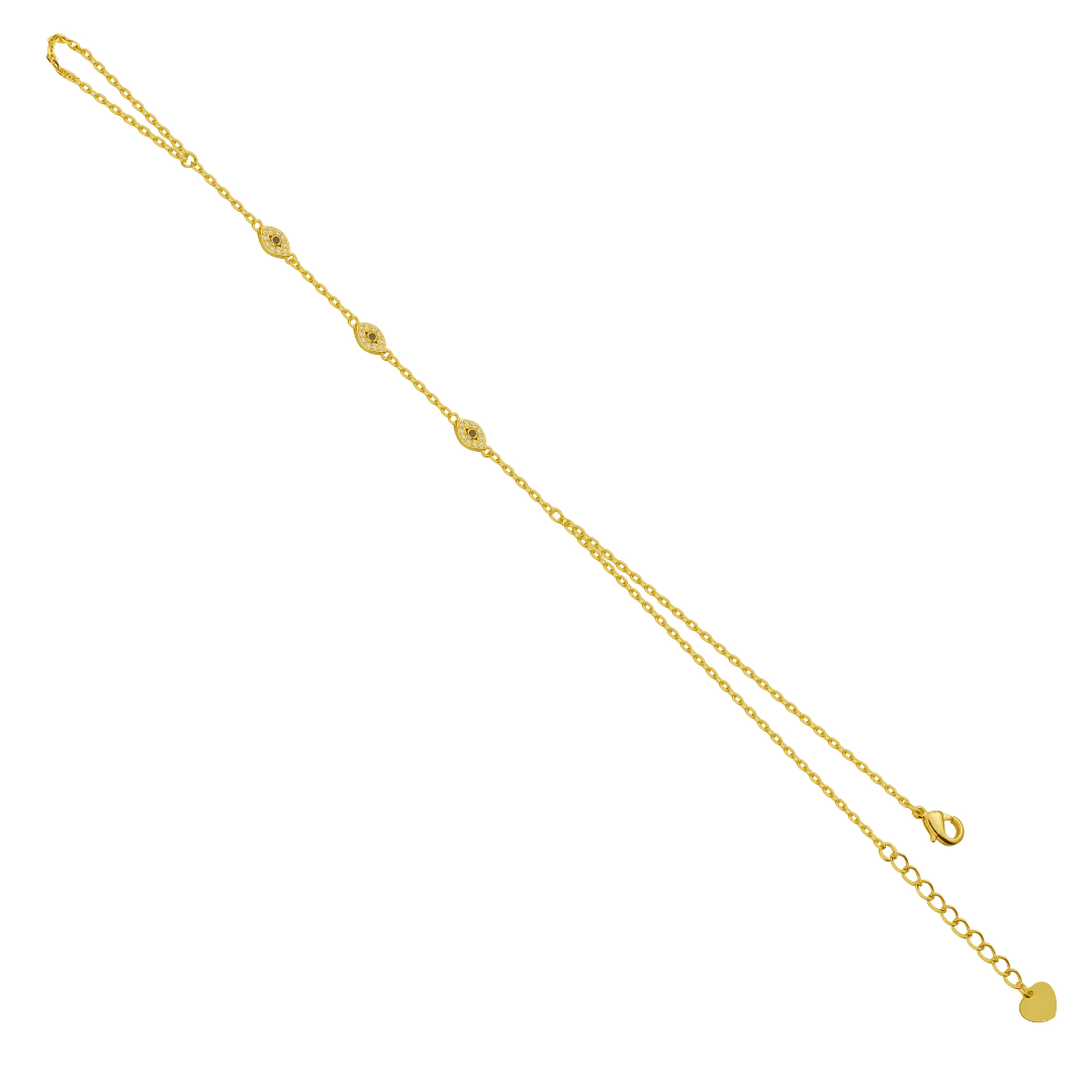Evry Jewels Triple Eye Hand Chain