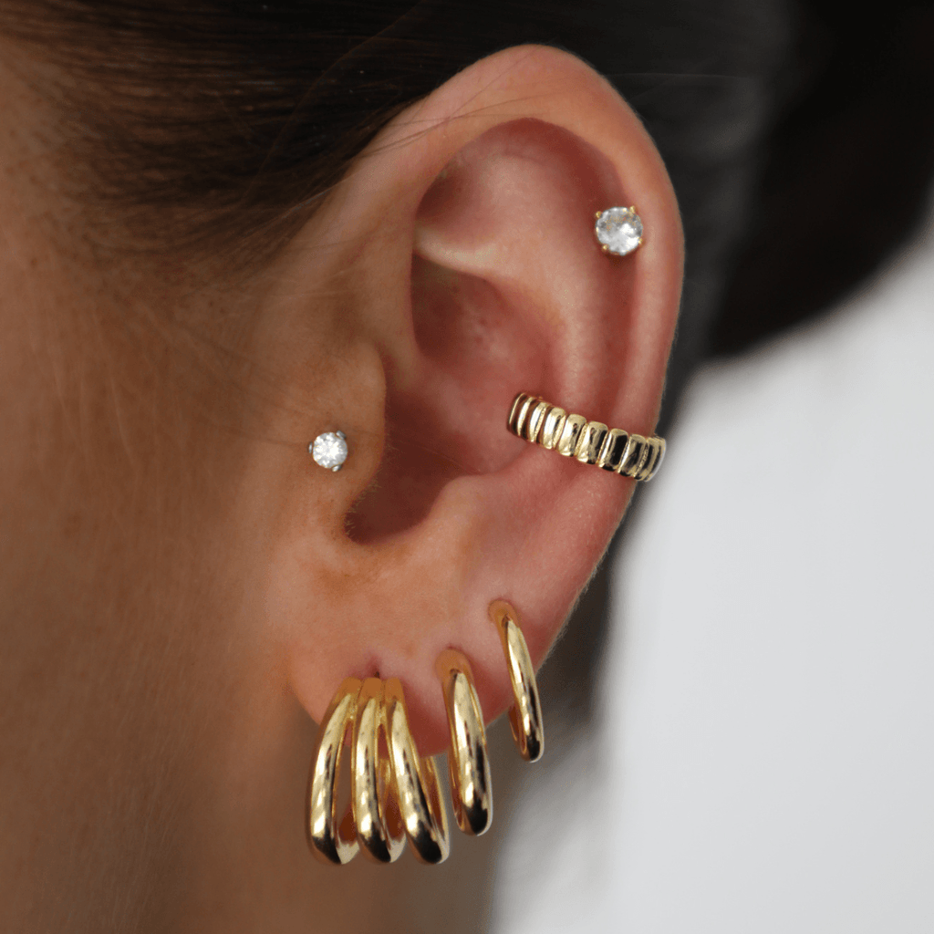 Evry Jewels Triple The Fun Earrings