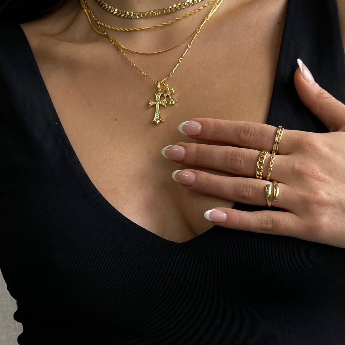 Evry Jewels Two Sided Ring