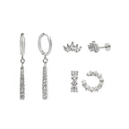 Evry Jewels Flat Back Earrings Set Collection