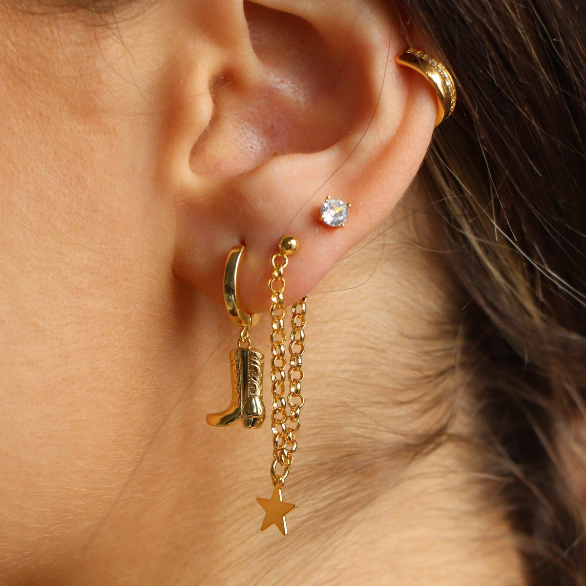 Evry Jewels Falling Stars Earrings