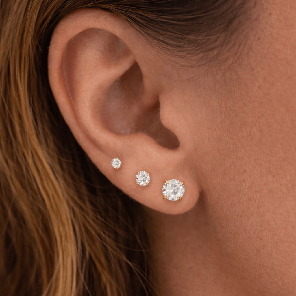 Evry Jewels Flat Back Earrings Set Collection