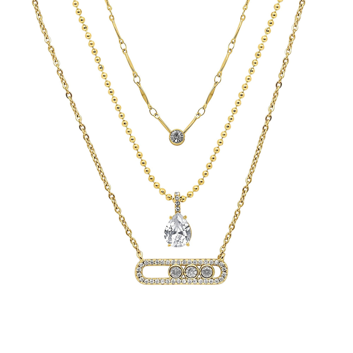 Evry Jewels Britt's Faves 3 Piece Necklace Bundle