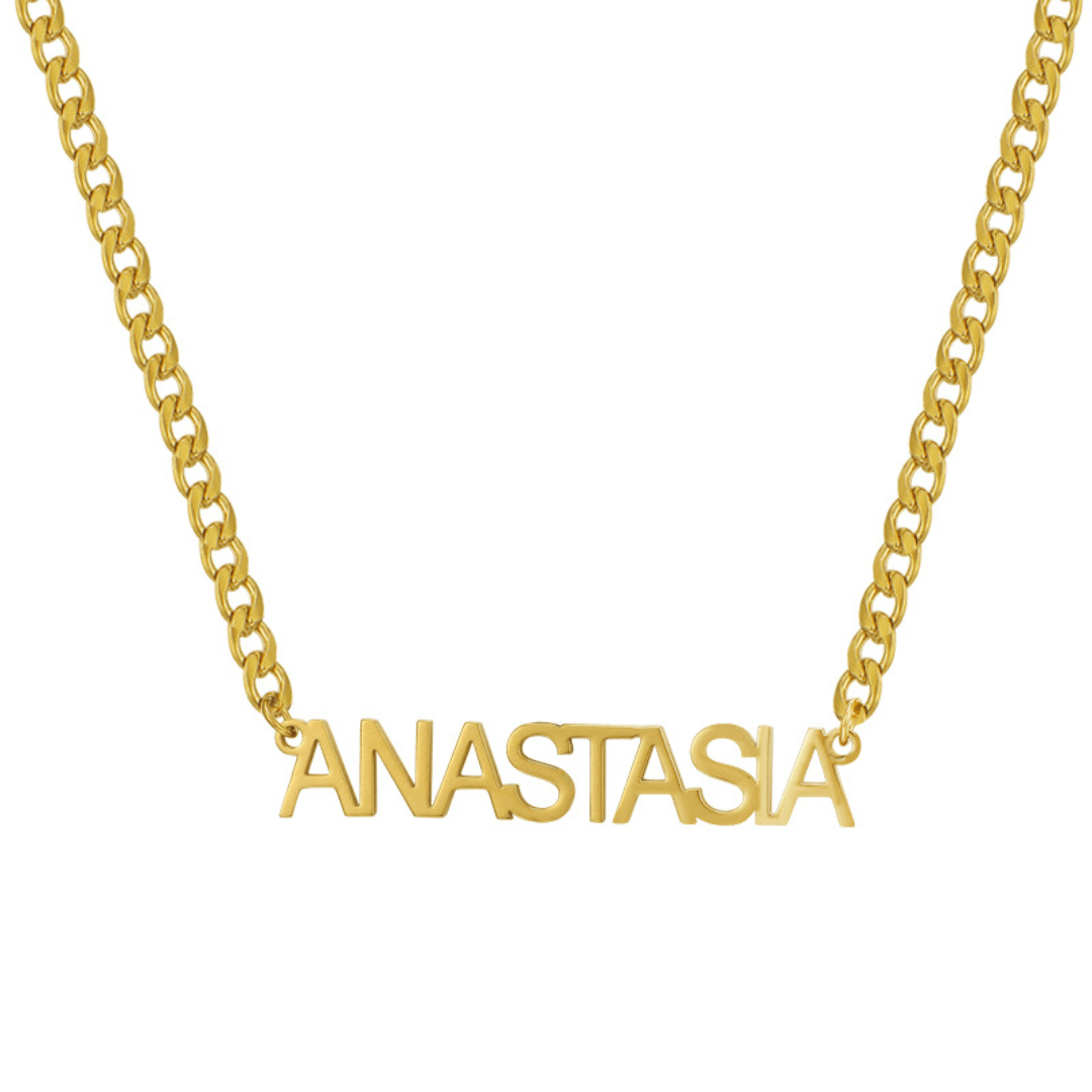 Evry Jewels Custom/Personalized Nameplate Curb Necklace