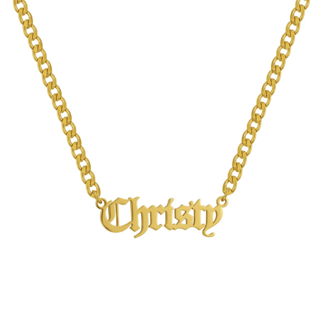Evry Jewels Custom/Personalized Nameplate Curb Necklace