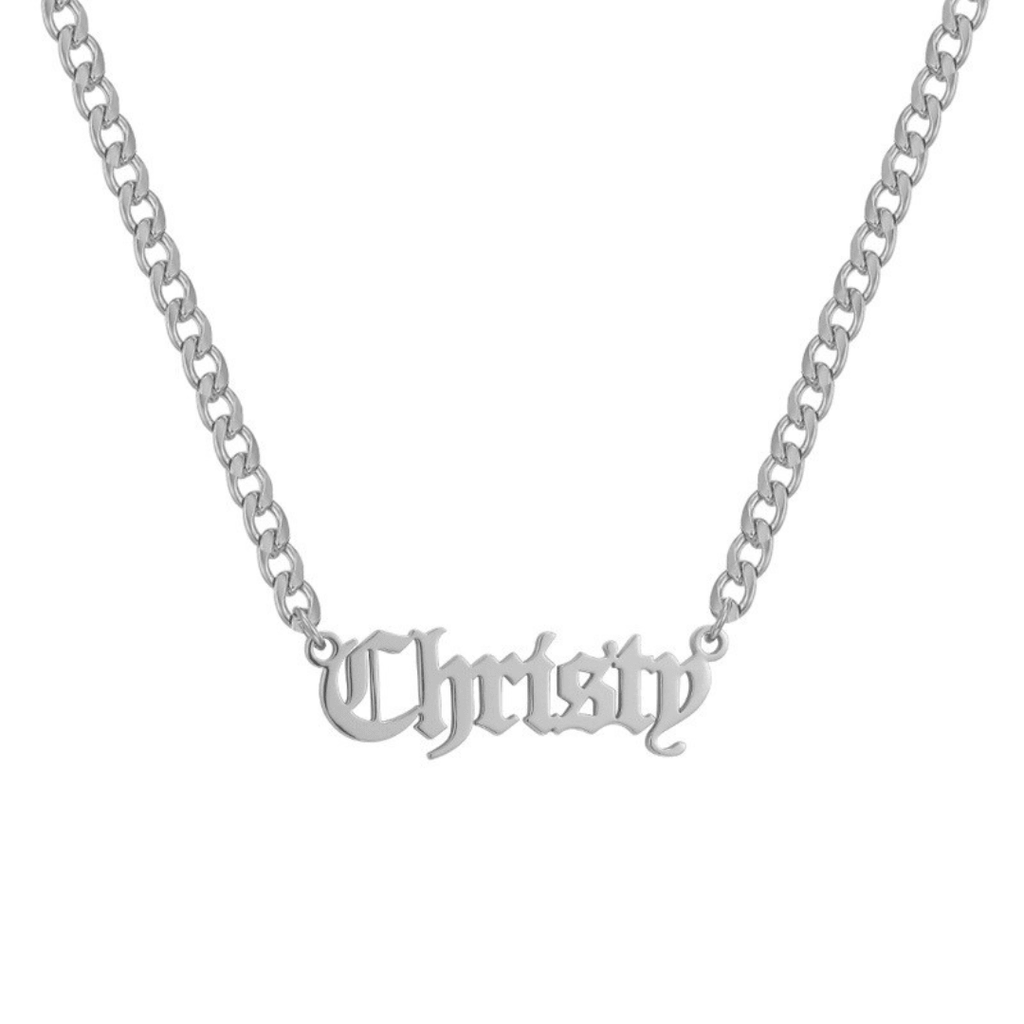 Evry Jewels Custom/Personalized Nameplate Curb Necklace