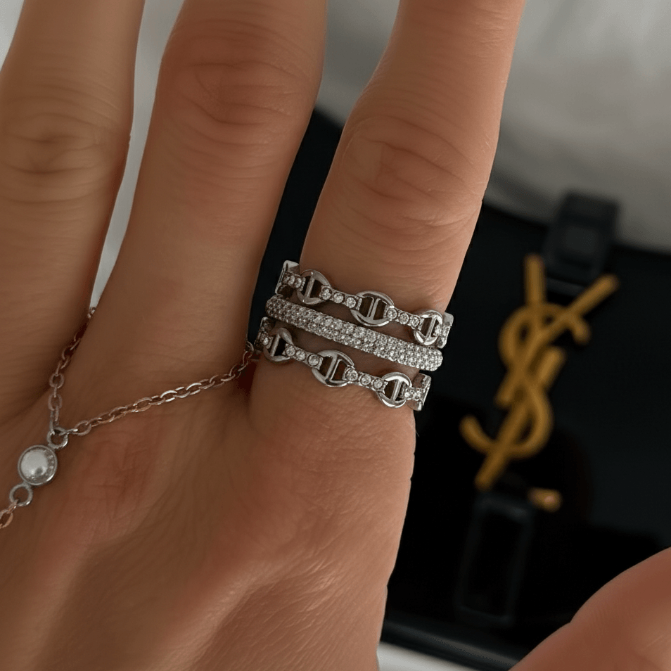 Evry Jewels Dolce Iconic Stacked Ring