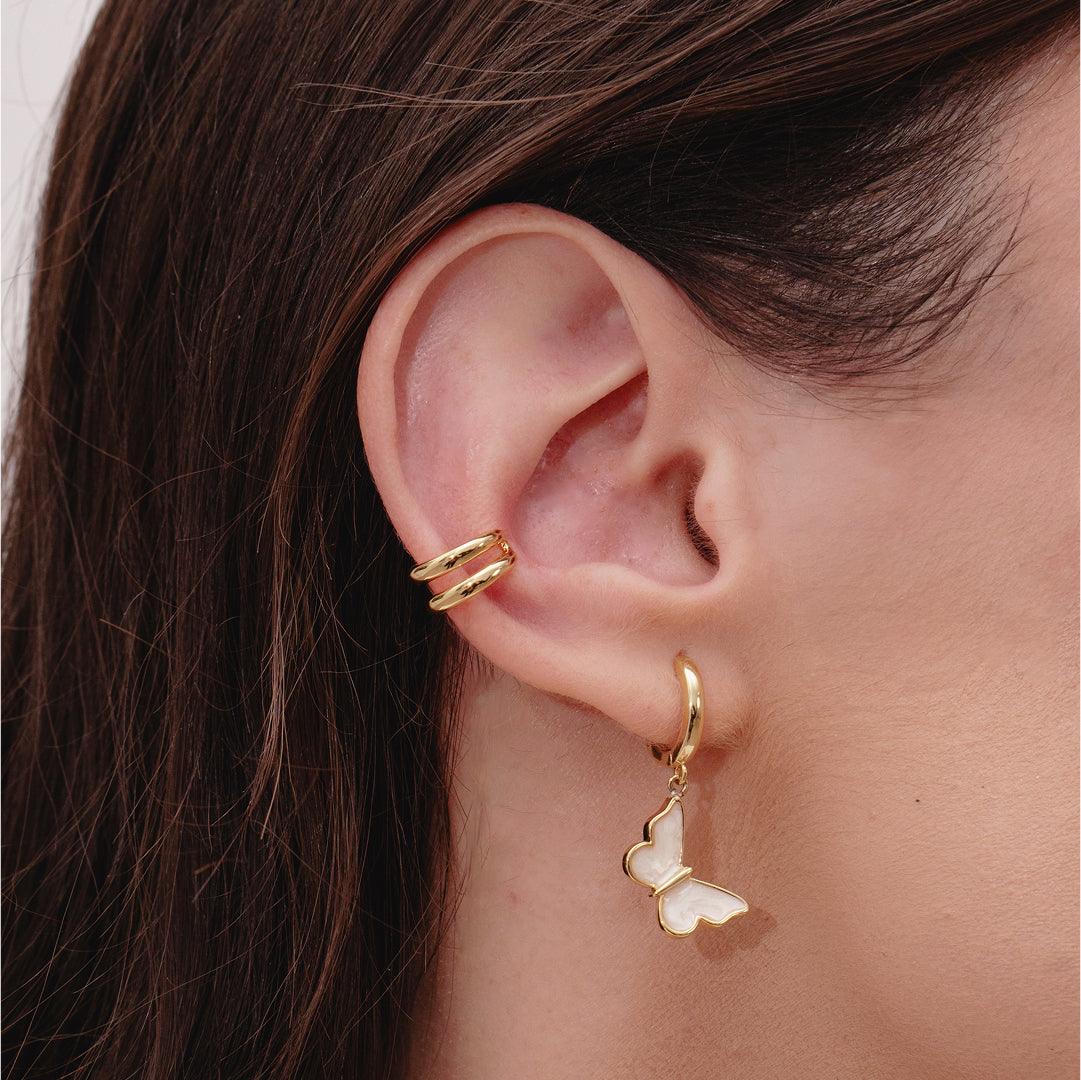 Evry Jewels Double Up Ear Cuff
