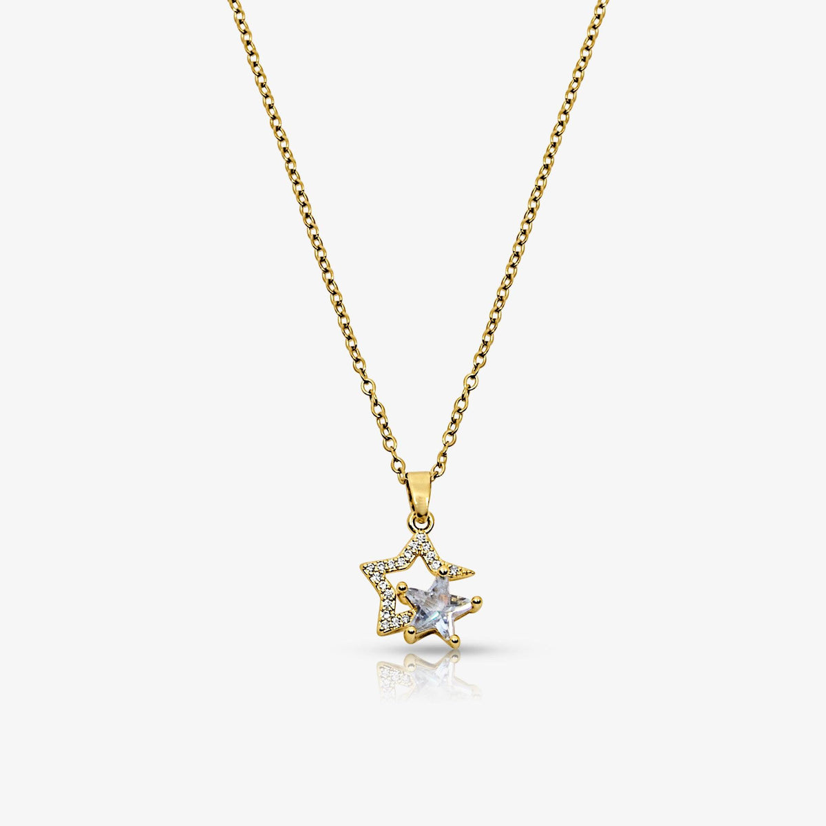 Evry Jewels Double Wish Necklace