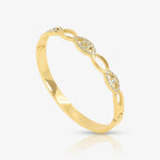 Evry Jewels Golden Link Bangle