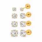 Evry Jewels Flat Back Earrings Set Collection