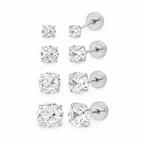 Evry Jewels Flat Back Earrings Set Collection