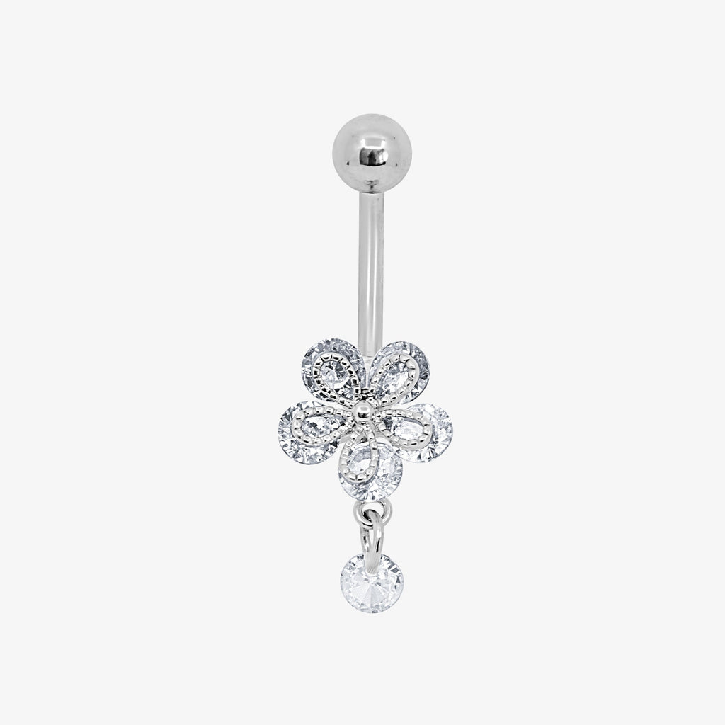 Evry Jewels Flower Kiss Belly Ring