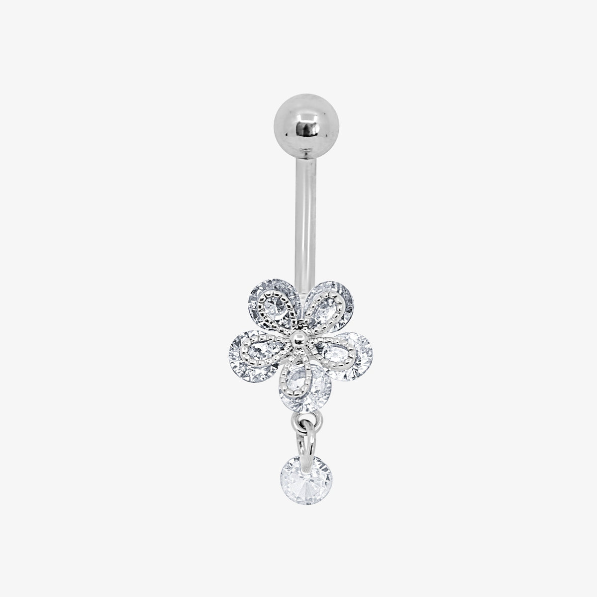 Evry Jewels Flower Kiss Belly Ring