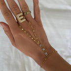 Evry Jewels Golden Babe Hand Chain