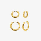 Evry Jewels Evryday Hoop 2-Piece Earring Set