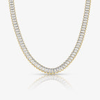 Evry Jewels Frost Beam Tennis Choker Necklace