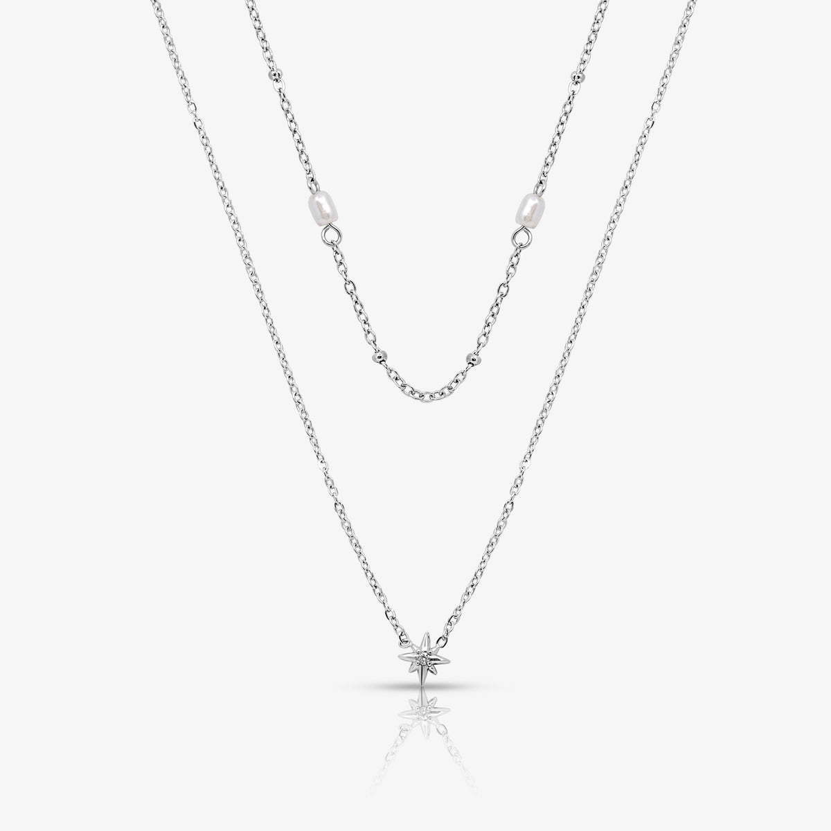 Evry Jewels Starstruck Pearl Necklace