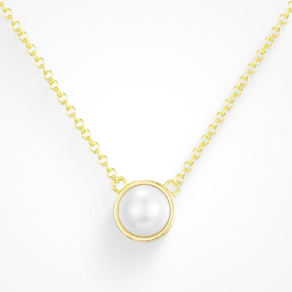 Evry Jewels Lucky Pearl Necklace