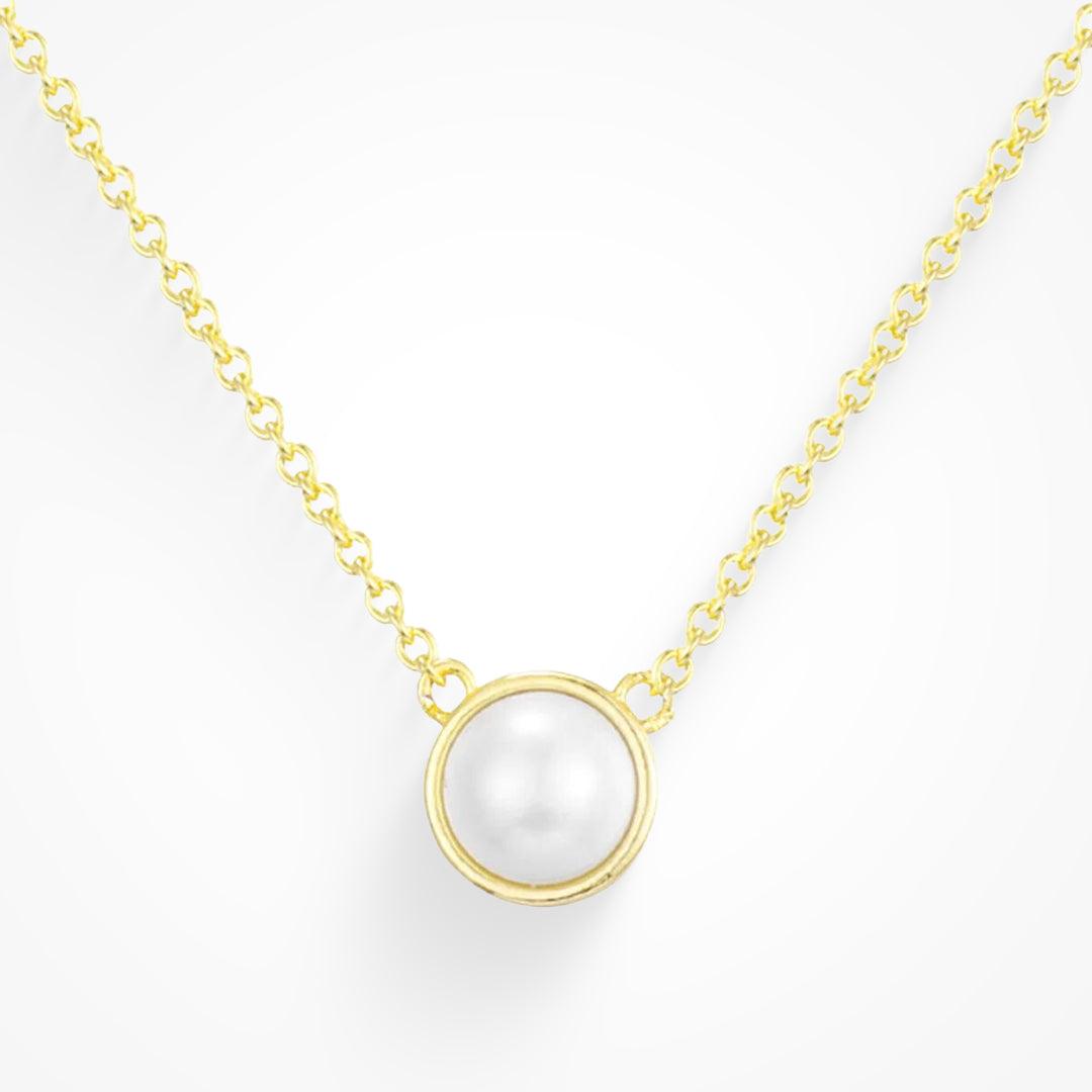 Evry Jewels Lucky Pearl Necklace