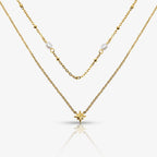 Evry Jewels Sunlit Pearl Necklace 2 Pieces Set
