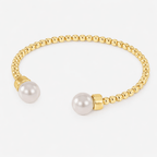 Evry Jewels Pearly Beaded Bangle
