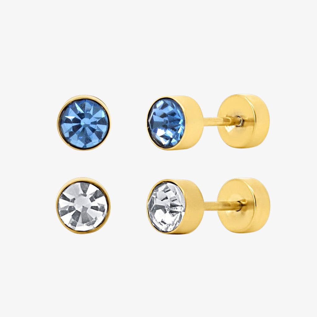Evry Jewels Flat Back Earrings Set Collection