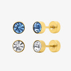 Evry Jewels Flat Back Earrings Set Collection