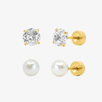 Evry Jewels Flat Back Earrings Set Collection